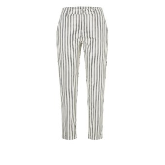 MAC Chino Turn Up Dusty White Stripes