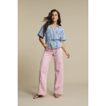 Red Button Broek Claudette Satin Rose