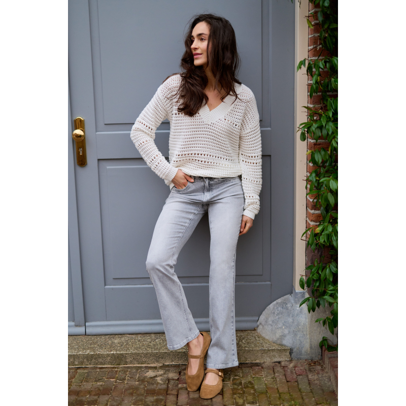 Red Button Jeans Babette Light Grey