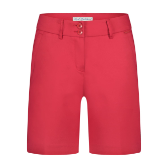 Red Button Chino Shorts Ava Red