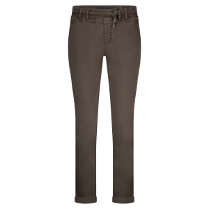 Red Button Broek Tessy Slub Mud