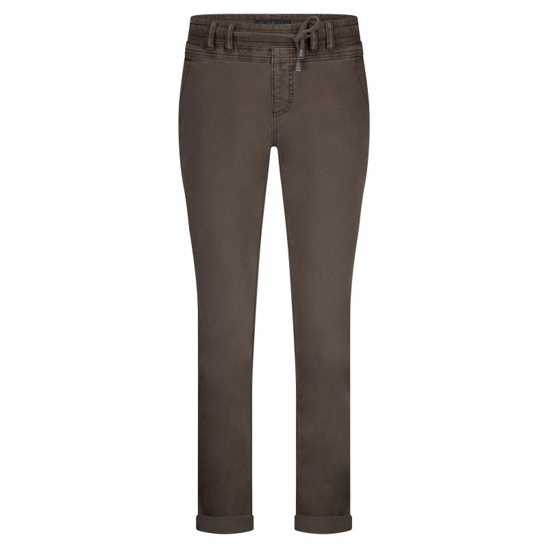 Red Button Broek Tessy Slub Mud