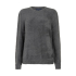 Red Button Sweater Fuzzy Lava Grey