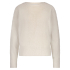 Red Button Sweater Fluffy Cream
