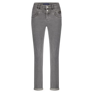 Red Button Jeans Sienna Zip Grey Denim