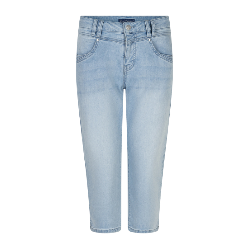 Red Button Capri Suze Bleach