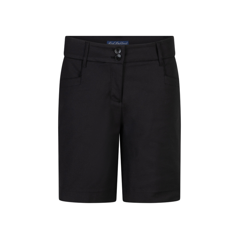Red Button Chino Shorts Ava Black