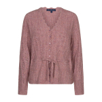 Red Button Vest Ajour Sparkle Mauve