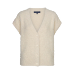 Red Button Spencer Fuzzy Cream