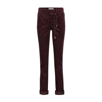 Red Button Broek Tessy Velvet Burgundy