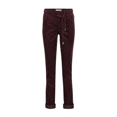 Red Button Broek Tessy Velvet Burgundy