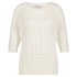 Red Button Trui Sweet Pointelle Off White