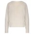 Red Button Sweater Fluffy Cream