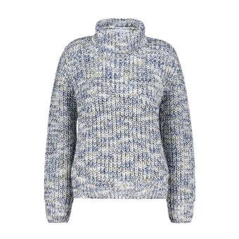 Red Button Trui Cocoon Blue