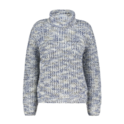 Red Button Trui Cocoon Blue