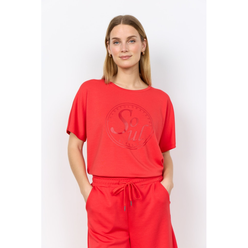 Soyaconcept T-Shirt Banu Bittersweet Orange Red