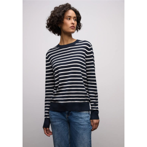Street One Trui Stripes Deep Blue