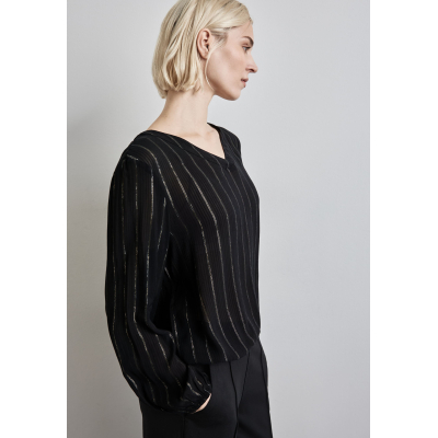 Street One Blouse Lurex Black