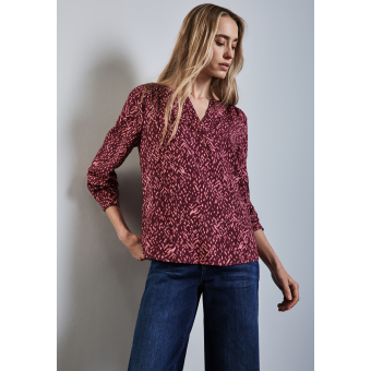 Street One Blouse Mulberry Red