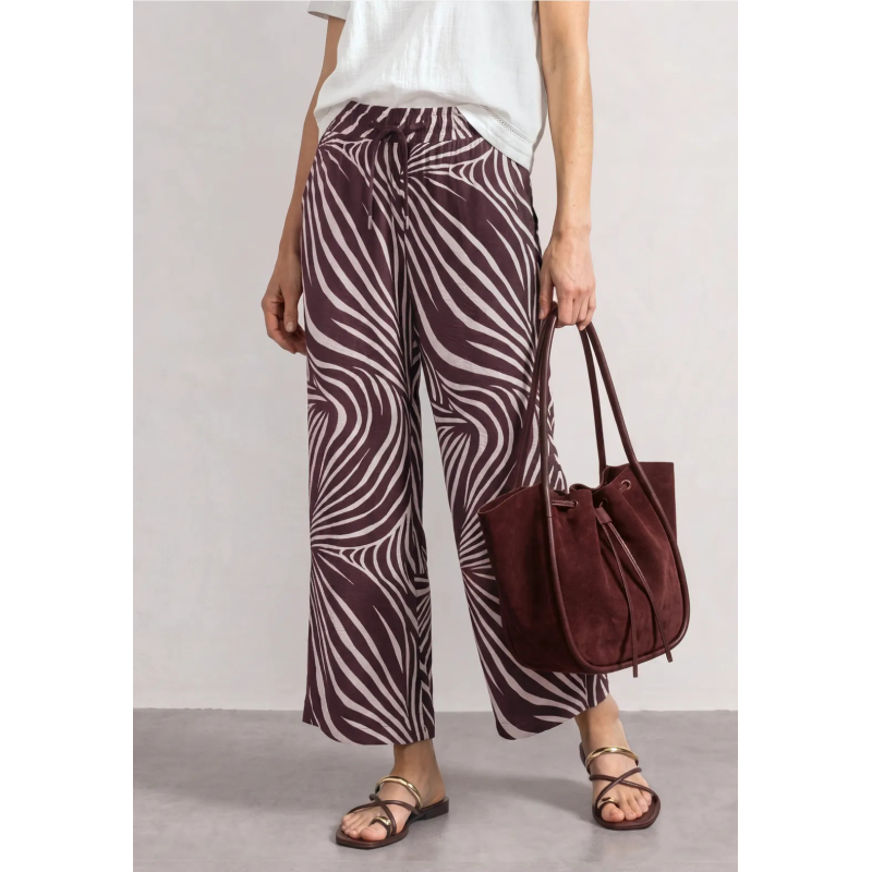 Street One Broek Bubble Rustic Rouge