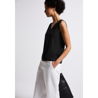 Street One Top Crochet Black