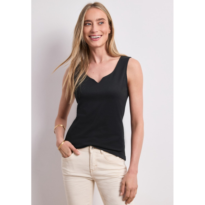 Street One Top Gania Heart Black
