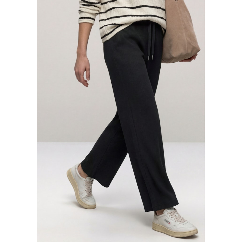 Street One Broek Crinkle Black