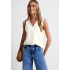 Street One Top Crochet Off White