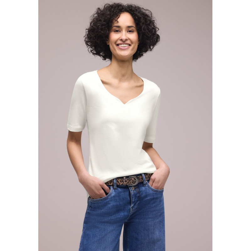 Street One Shirt Ada Heart Off White