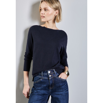 Street One Sweater Cosy Deep Blue