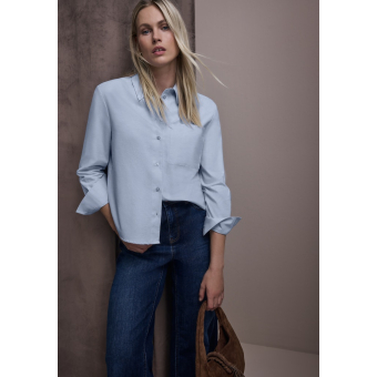 Street One Blouse Oxford Original Blue