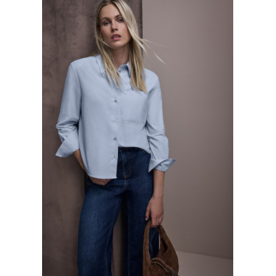 Street One Blouse Oxford Original Blue
