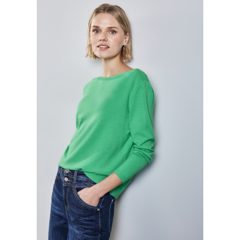 Street One Sweater Cosy Tendril Green