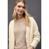 Street One Vest Fluffy Button Soft Beige