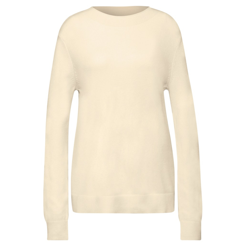 Street One Trui Rolled Soft Beige