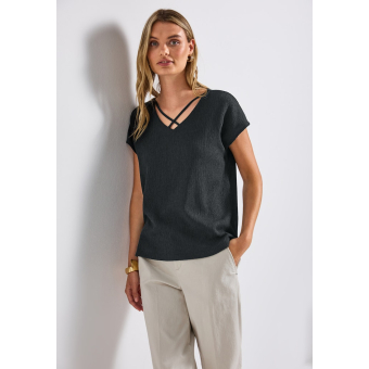 Street One Shirt Cross Pine Grove Green