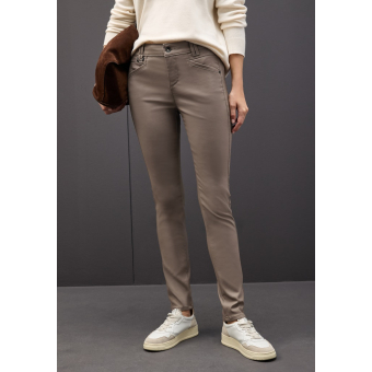 Street One Broek York Coating Silk Brown