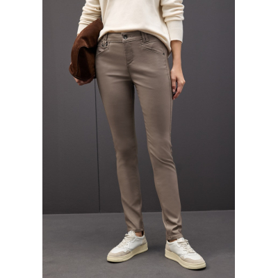 Street One Broek York Coating Silk Brown Street One Broek York Coating Silk Brown