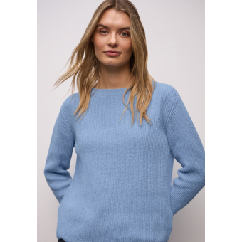 Street One Trui Chenille Frosted Blue