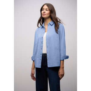 Street One Blouse Corduroy Frosted Blue