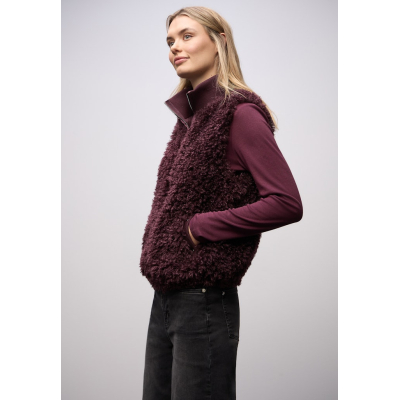 Street One Bodywarmer Fake Fur Jazz Berry