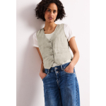 Street One Gilet Linnen Timeless Beige