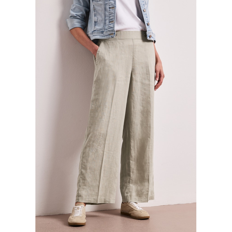 Street One Broek Linnen Timeless Beige