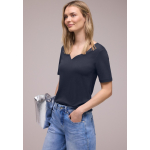 Street One Shirt Ada Heart Shadowed Navy