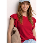 Street One Shirt Volants Salsa Red