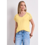 Street One Shirt Crochet Soft Yellow