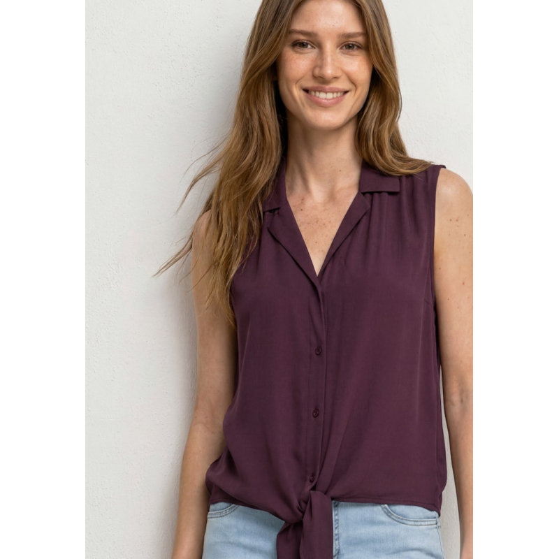 Street One Blouse Top Rustic Rouge