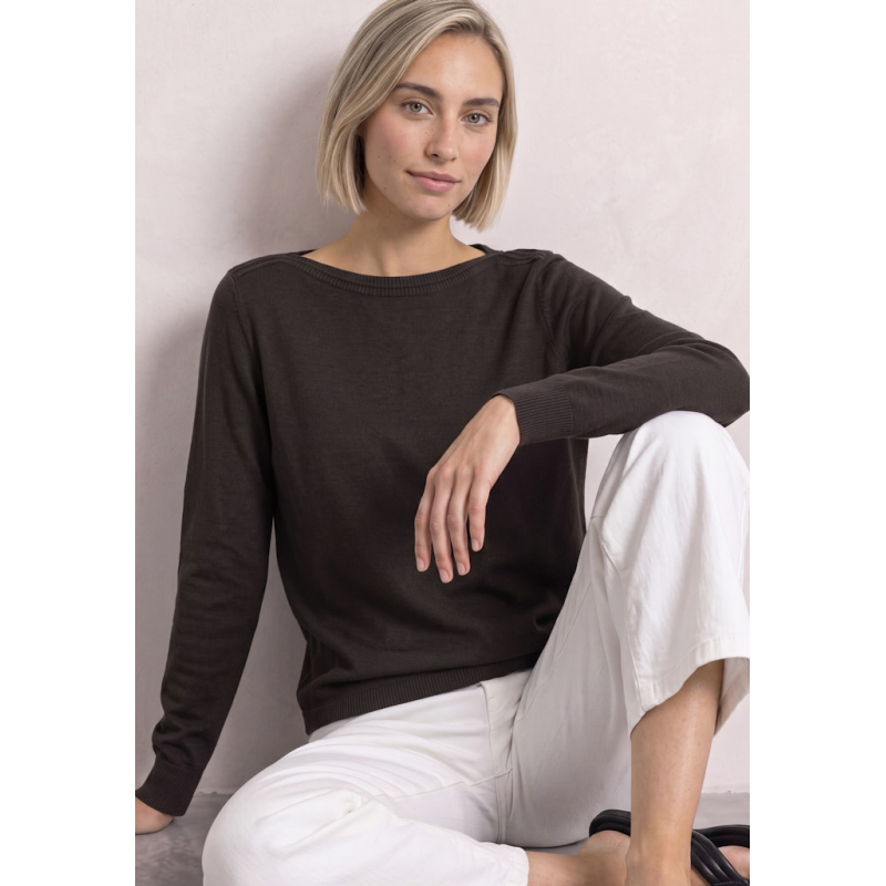 Street One Sweater Black Coffee