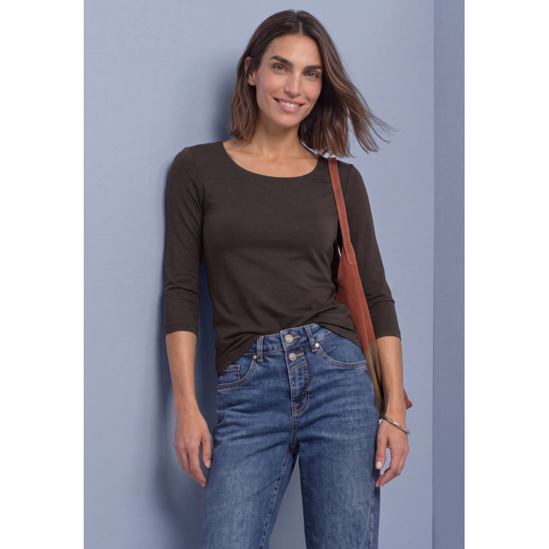 Street One Shirt Pania Black Coffee