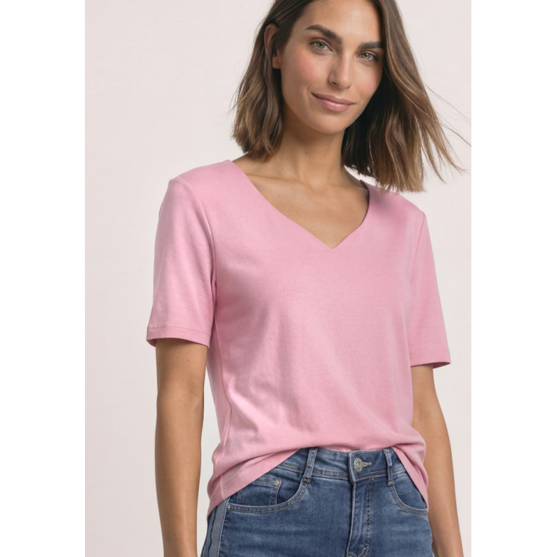 Street One Shirt Ada Heart Vintage Blush